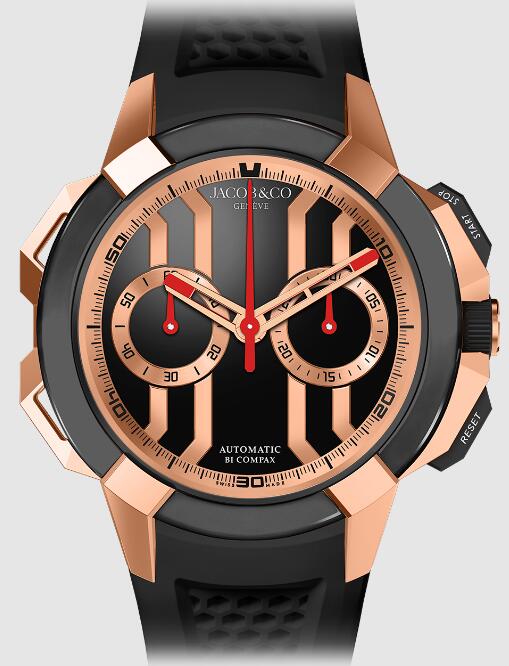 Jacob & Co EC430.22.AC.AB.ABRUA EPIC X CHRONO TITANIUM 5N FLASH - BLACK CERAMIC BEZEL replica watch
